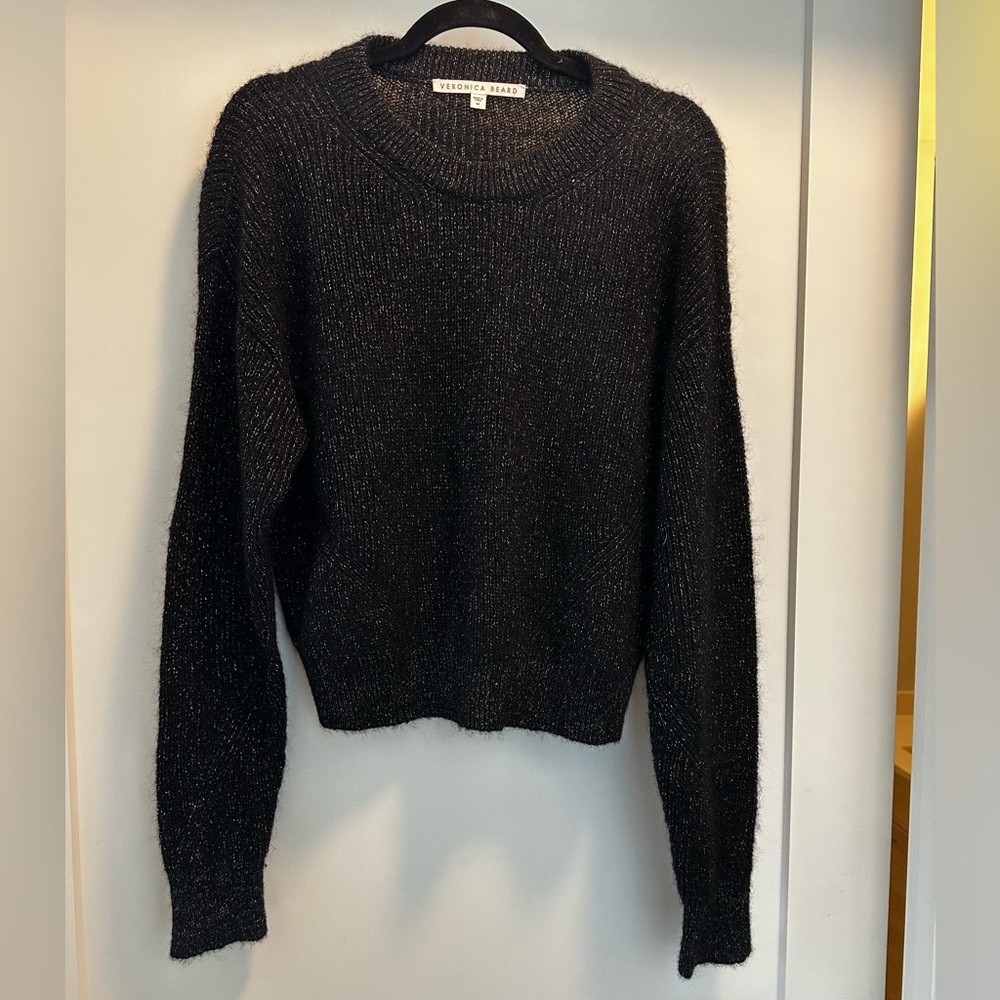 Veronica Beard sweater. Black with shimmer. Worn 2x